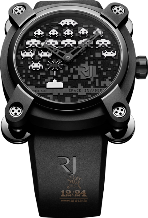 Romain Jerome Collaborations Watch RJ.M.AU.IN.006.10 46 mm Stainless steel PVD coating Case Black Dial