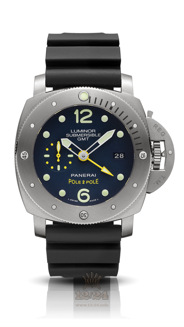 Panerai 2016 Watch PAM00719 47 mm Titanium Case Dark blue Dial