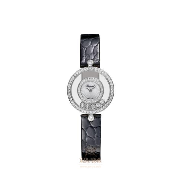 Chopard Happy Diamonds Watch 203957-1214 26 mm White gold Case White Dial