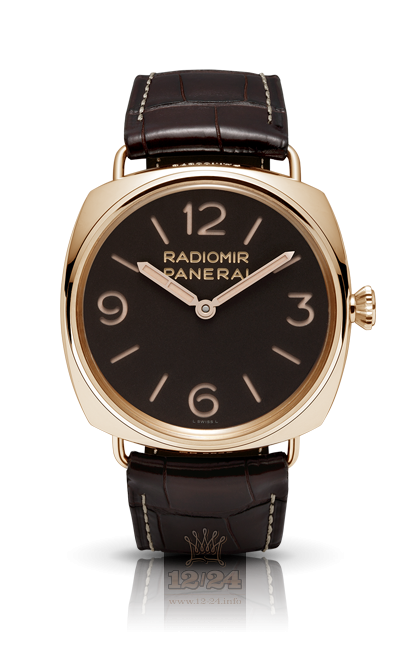 Panerai 2011 Watch PAM00379 47 mm Pink gold Case Brown (chocolate) Dial