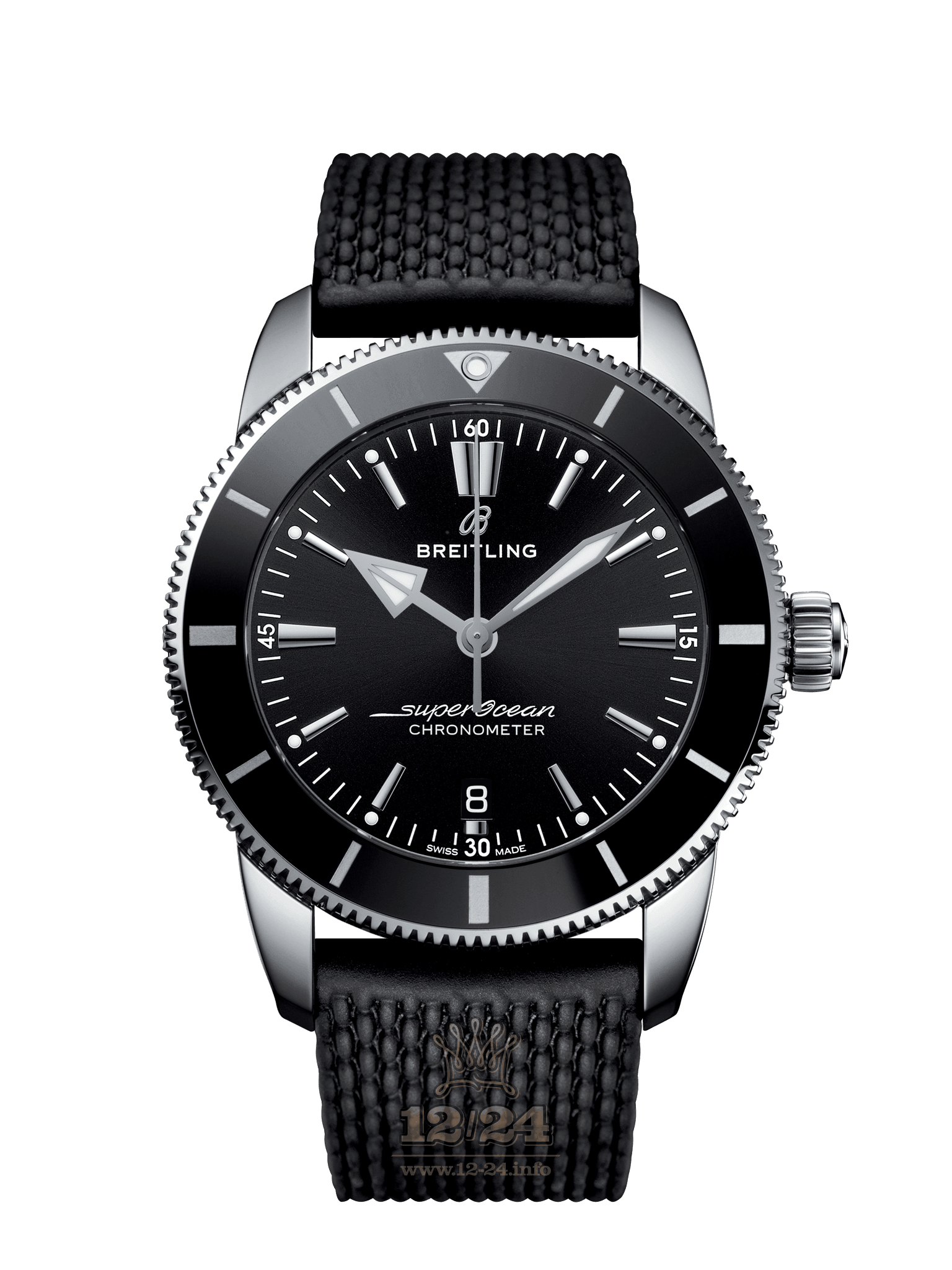 Breitling Superocean Watch AB2030121B1S1 44 mm Stainless steel Case Black Dial