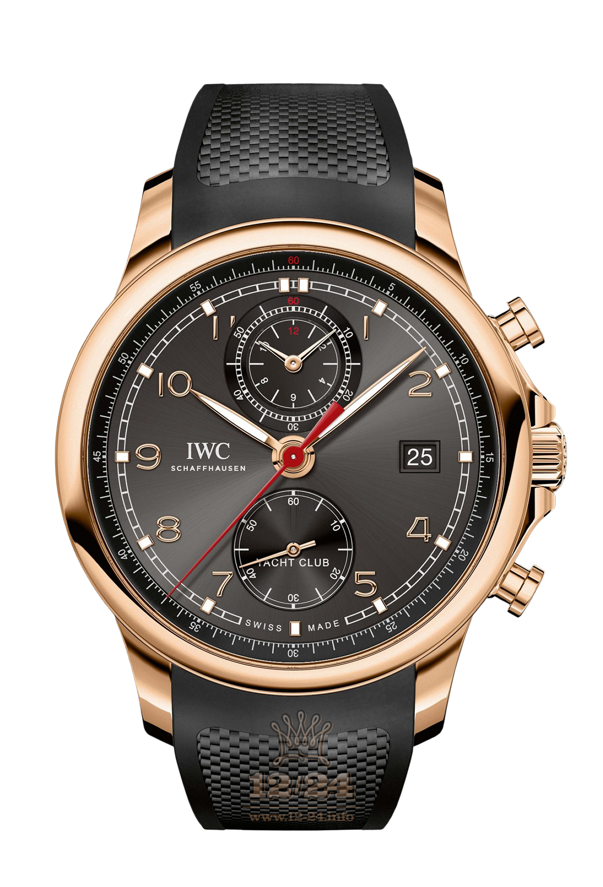 IWC Portugieser Watch IW390505 44 mm Pink gold Case Gray Dial