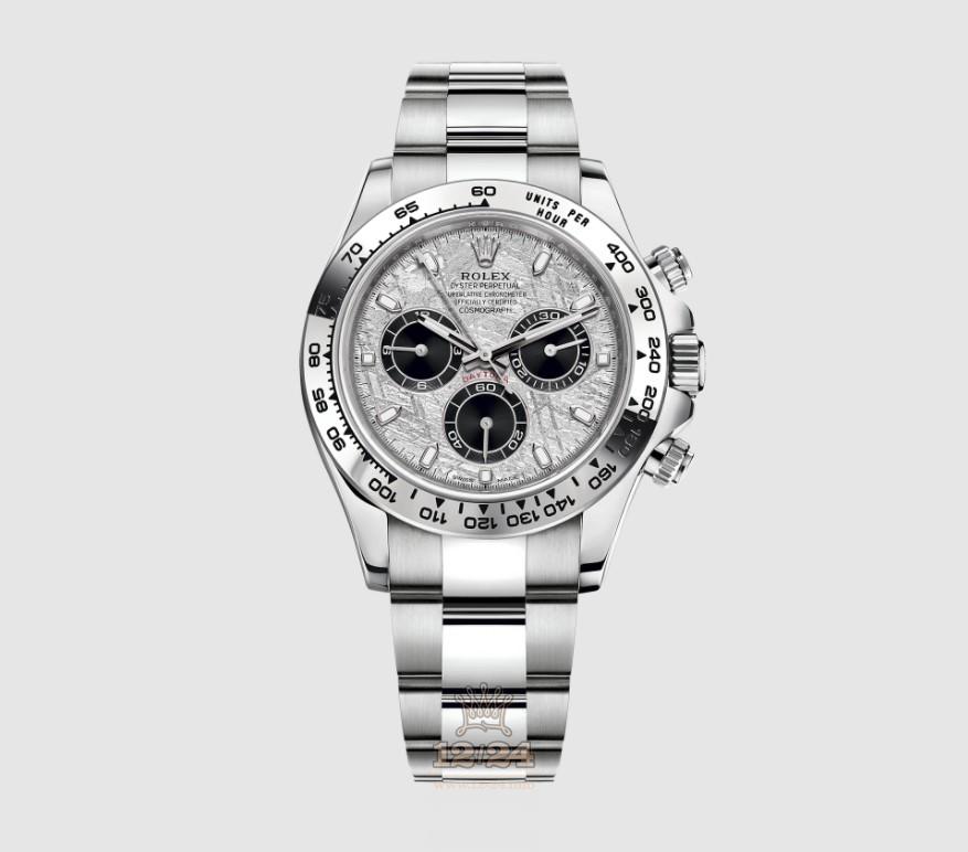 Rolex Cosmograph Daytona Watch 116509-0073 40 mm White gold Case Gray Silver Dial