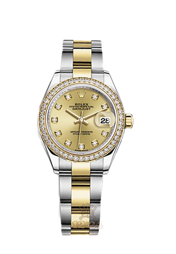 Rolex Datejust Watch 279383rbr-0012 28 mm Steel / Yellow gold Case Golden Dial