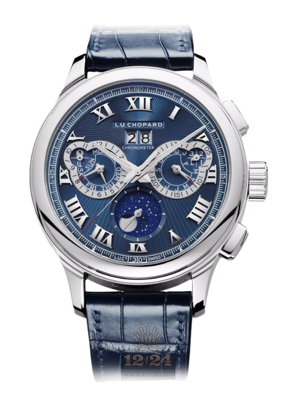 Chopard L.U.C Watch 161973-9001 45 mm Platinum Case Dark blue Dial