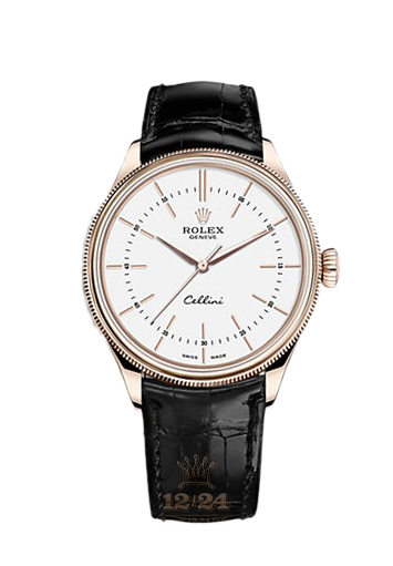 Rolex Cellini Watch 50505-0021 39 mm Pink gold Case White Dial
