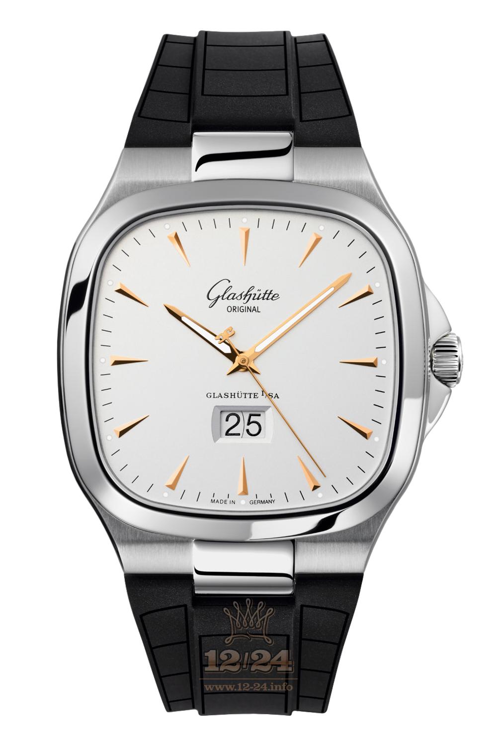 Glashutte Vintage Watch 2-39-47-11-12-06 40 mm Stainless steel Case Silver Dial