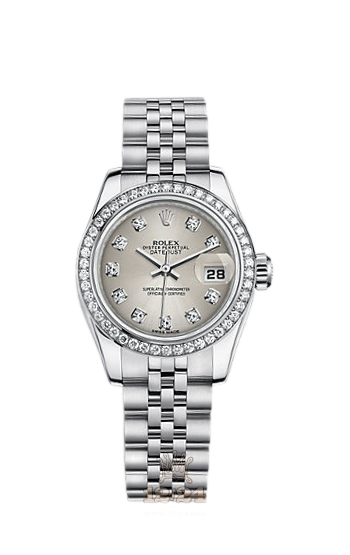 Rolex Lady-Datejust Watch 179384-0021 26 mm Steel / White gold Case Silver Dial