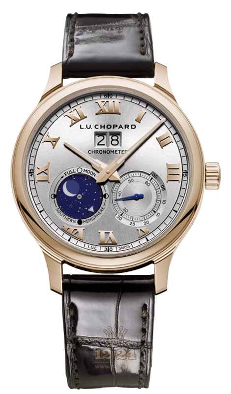 Chopard L.U.C Watch 161969-5001 42 mm Pink gold Case Silver Dial