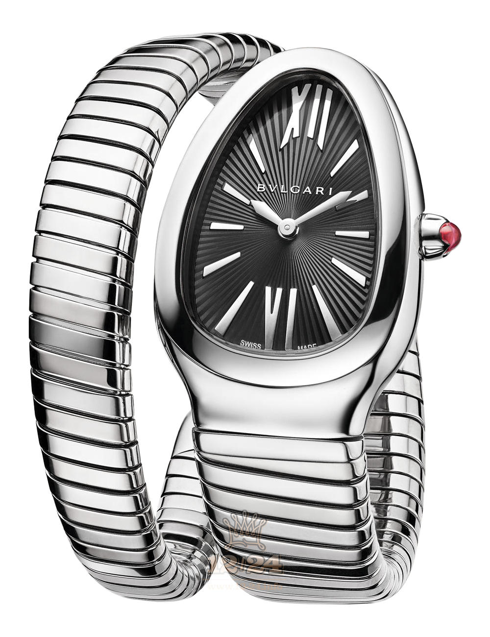 Bvlgari Serpenti Watch 102824 SP35BSS.1T 35 mm Stainless steel Case Black Dial
