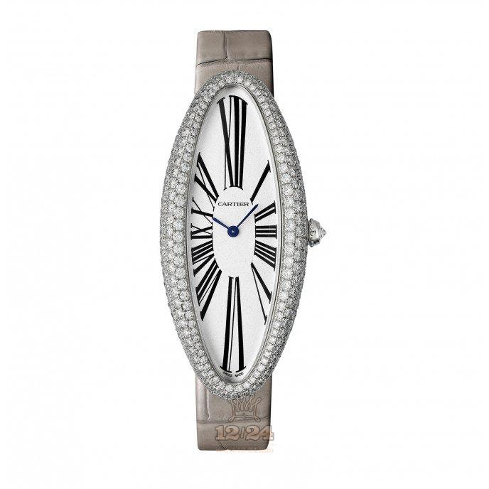 Cartier Baignoire Watch WJBA0009 52 mm White gold Case Gray Dial