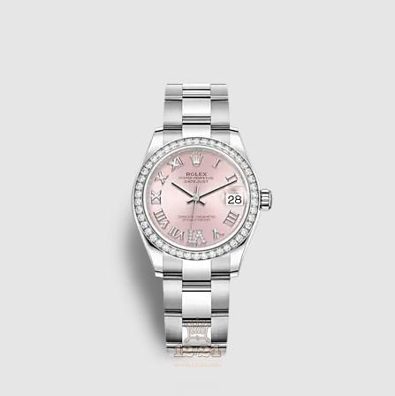Rolex Datejust Watch 278384rbr-0027 31 mm Stainless steel White gold Case Pink Dial