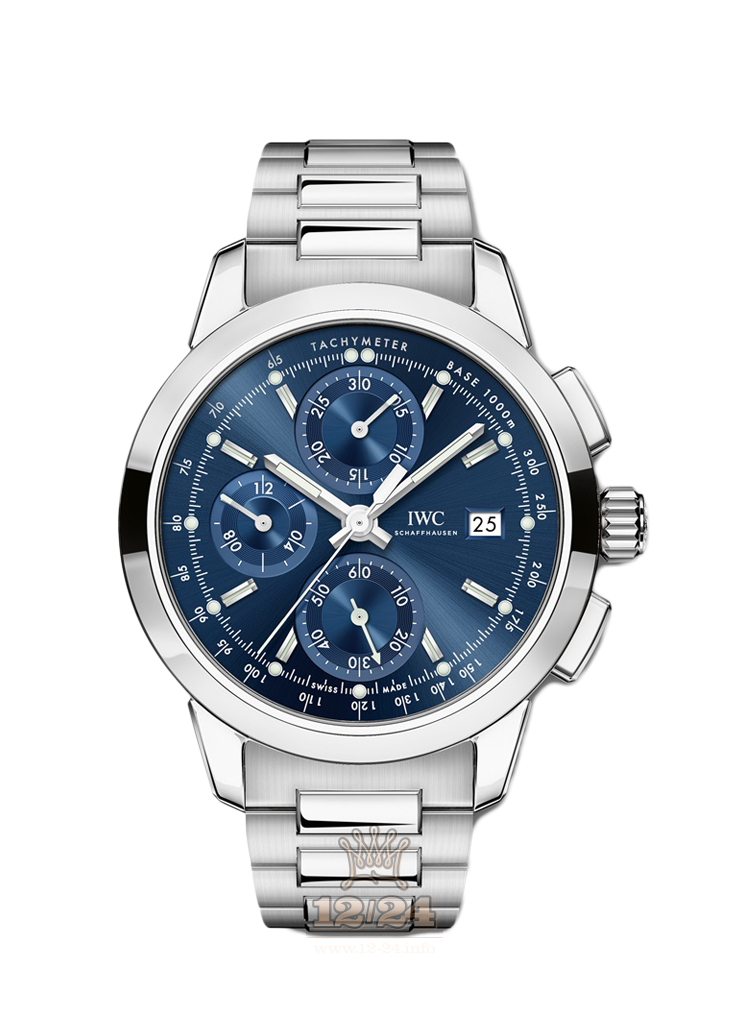 IWC Ingenieur Watch IW380802 42 mm Stainless steel Case Dark blue Dial