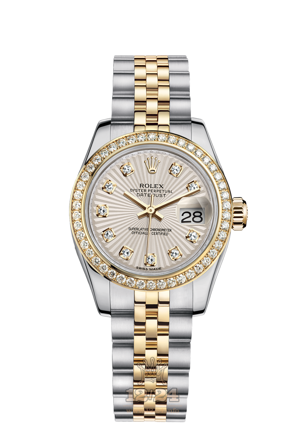 Rolex Lady-Datejust Watch 179383-0011 26 mm Steel / Yellow gold Case Beige Dial