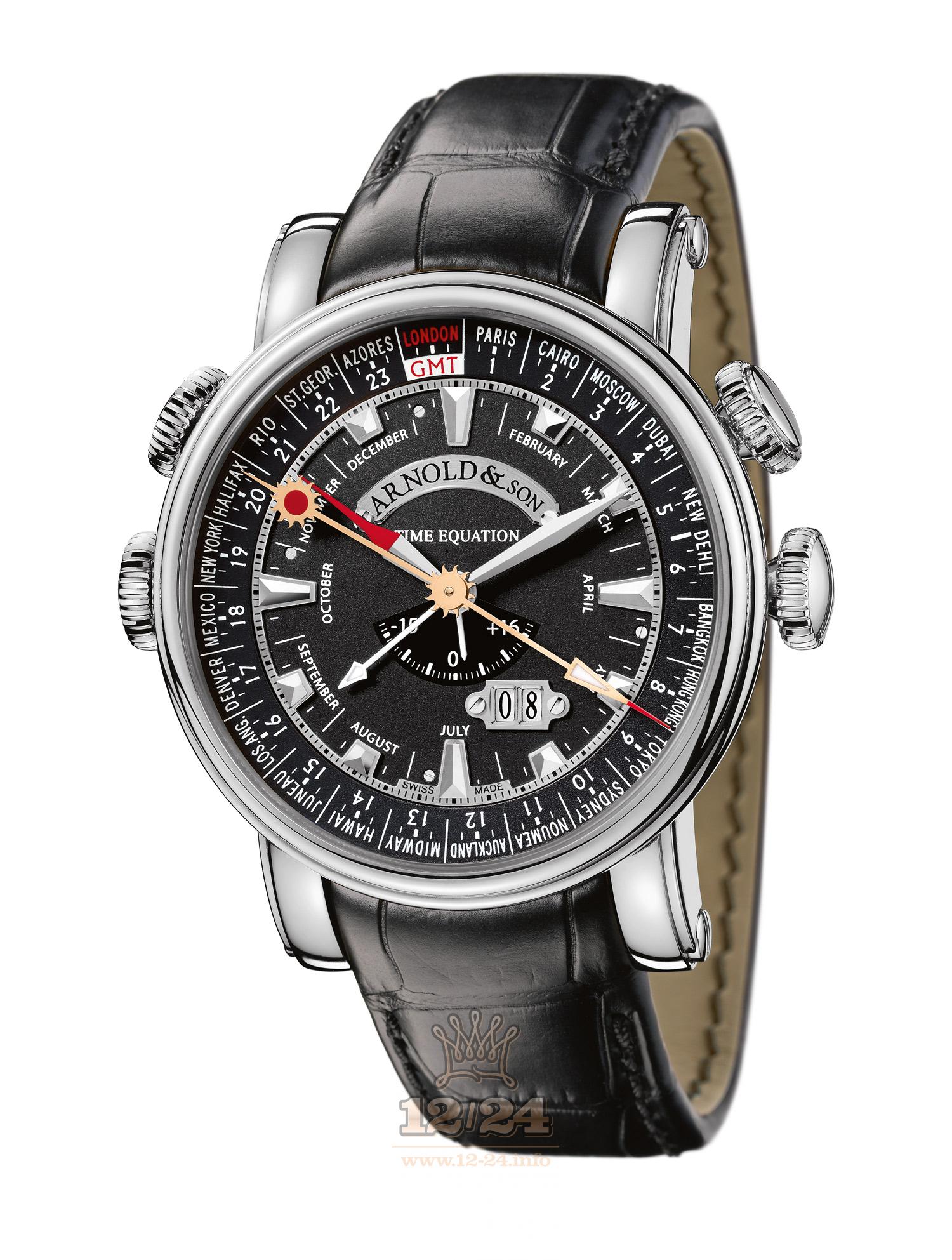 Arnold Son Royal Collection Watch 1H6AS.B05A.C79F Stainless steel Case Black Dial