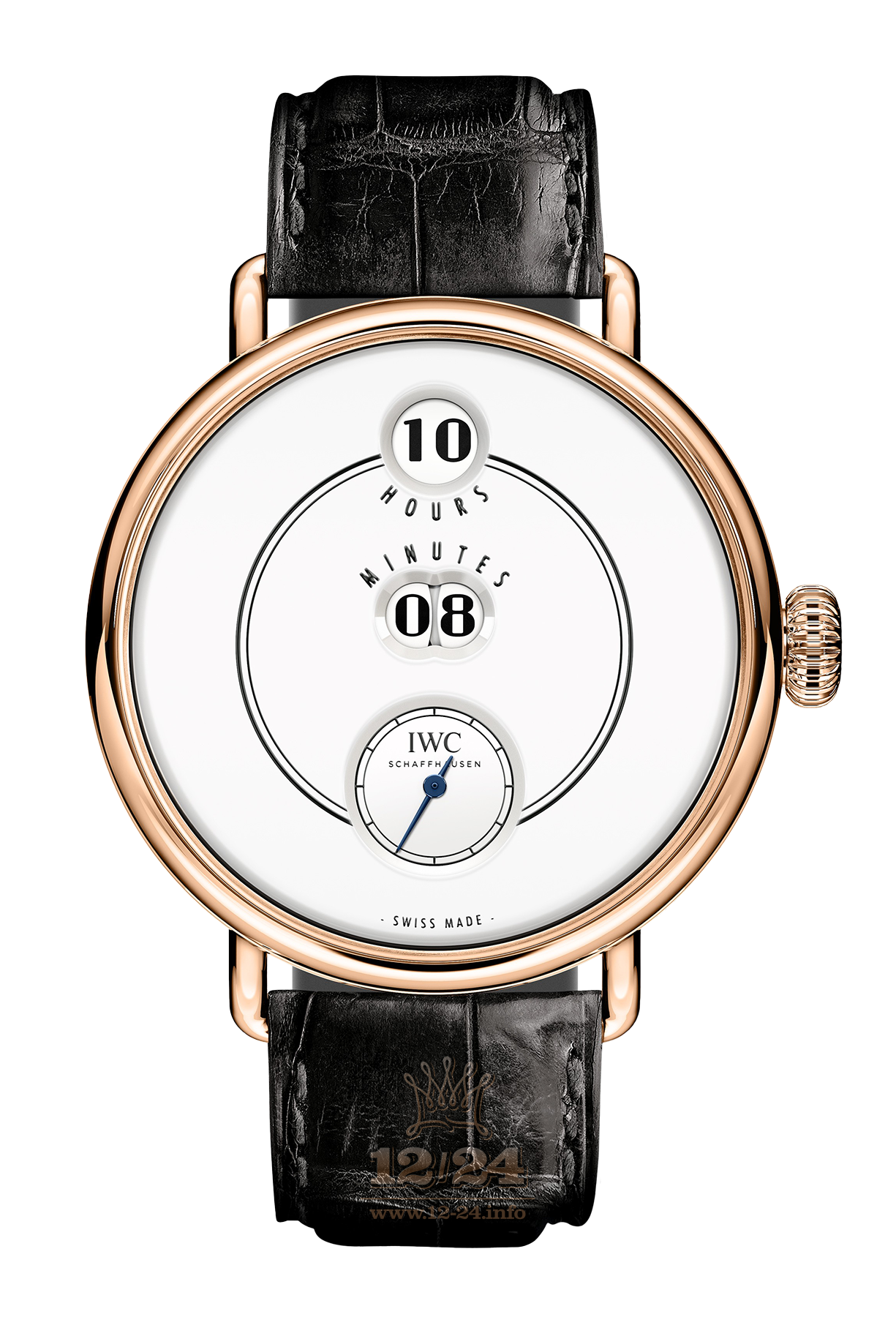 IWC Tribute to Pallweber Watch IW505002 45 mm Pink gold Case White Dial