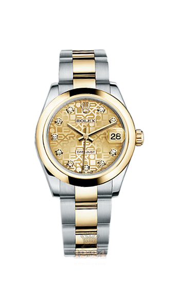 Rolex Lady-Datejust Watch 178243-0027 31 mm Steel / Yellow gold Case Golden Dial