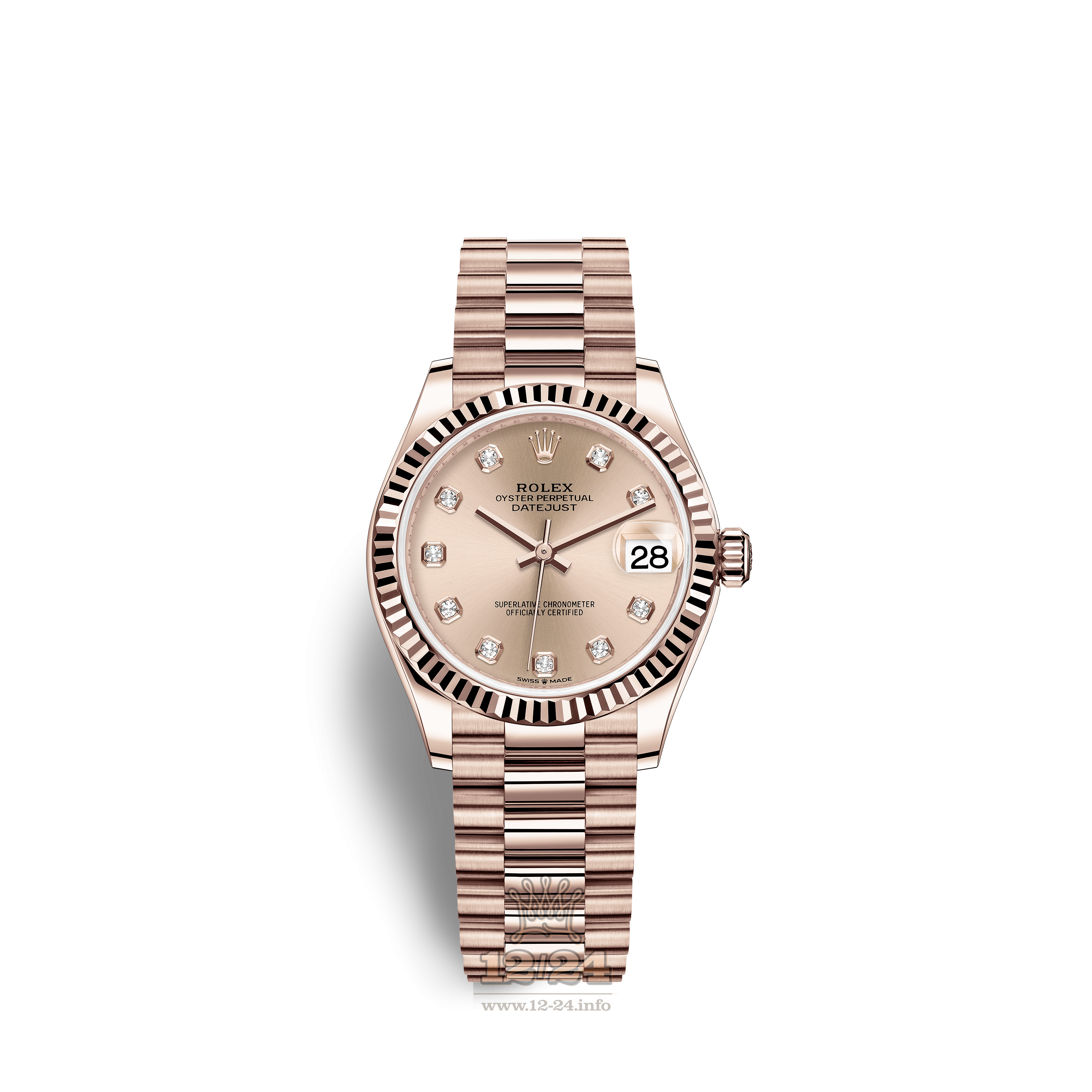 Rolex Datejust Watch 278275-0031 31 mm Pink gold Case Pink Dial