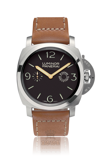 Panerai 2005 Watch PAM00203 47 mm Stainless steel Case Brown (chocolate) Dial