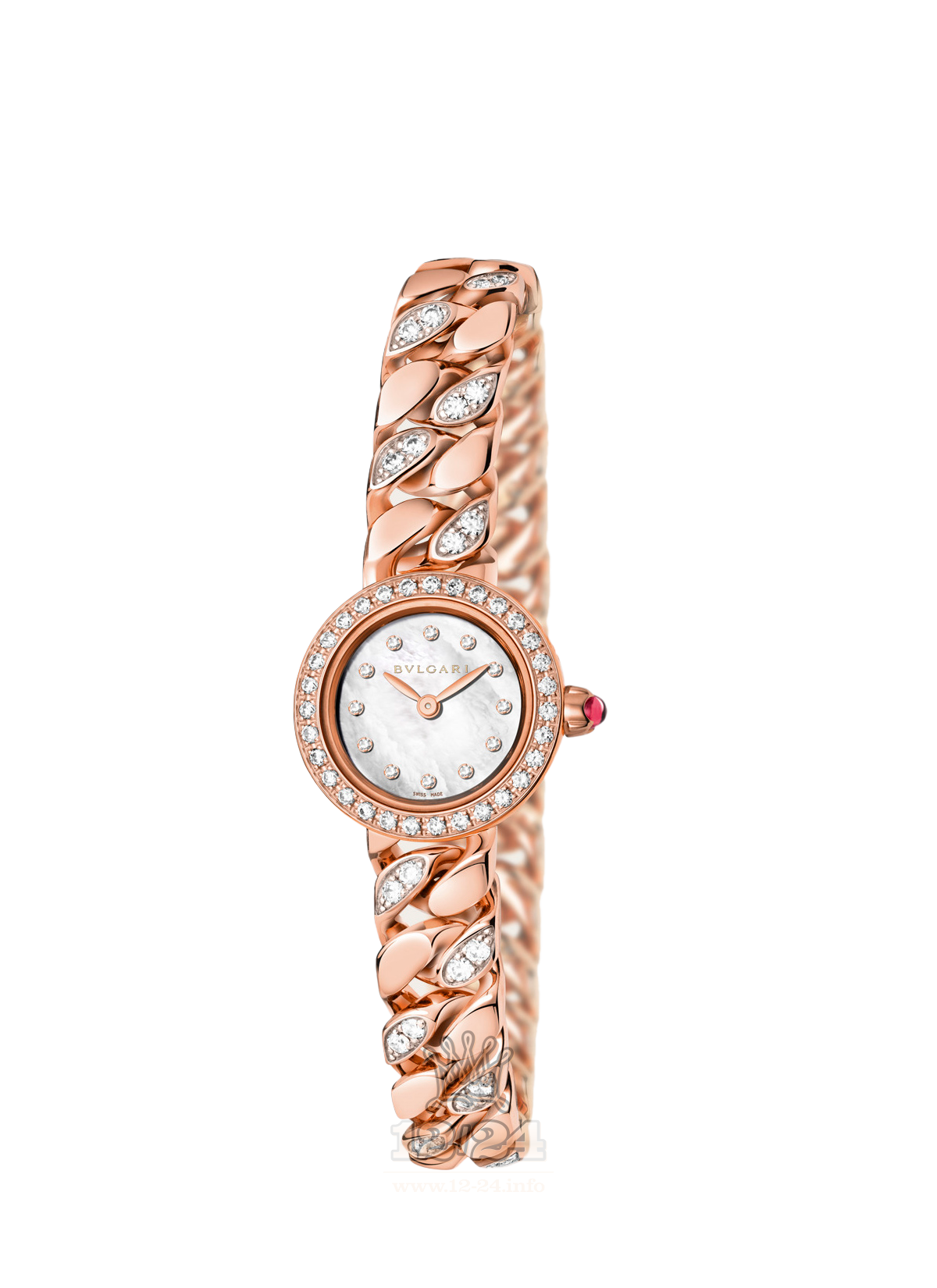 Bvlgari Bvlgari Bvlgari Watch 102498 BBCP22WGDGD1/12 22 mm Pink gold Case White Dial