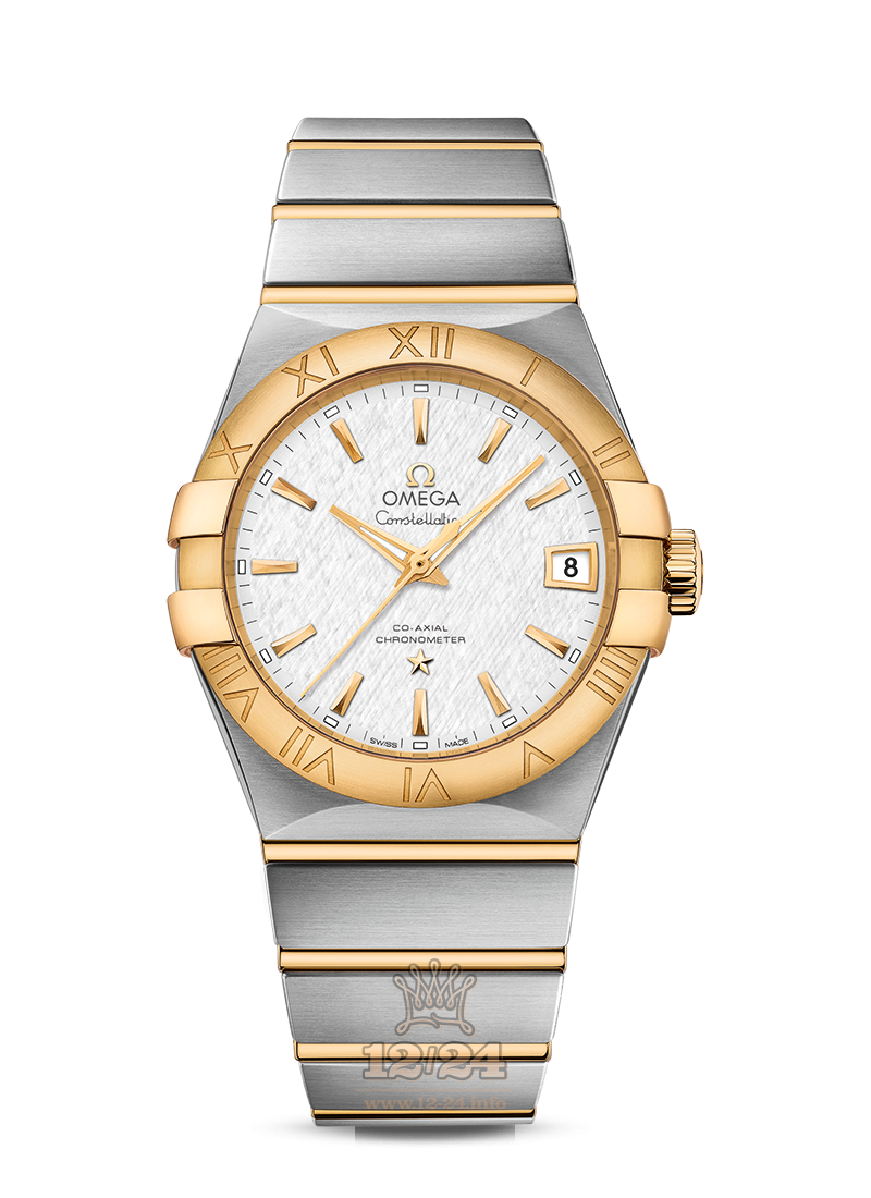 Omega Constellation Watch 123.20.38.21.02.006 38 mm Steel / Yellow gold Case White Silver Dial