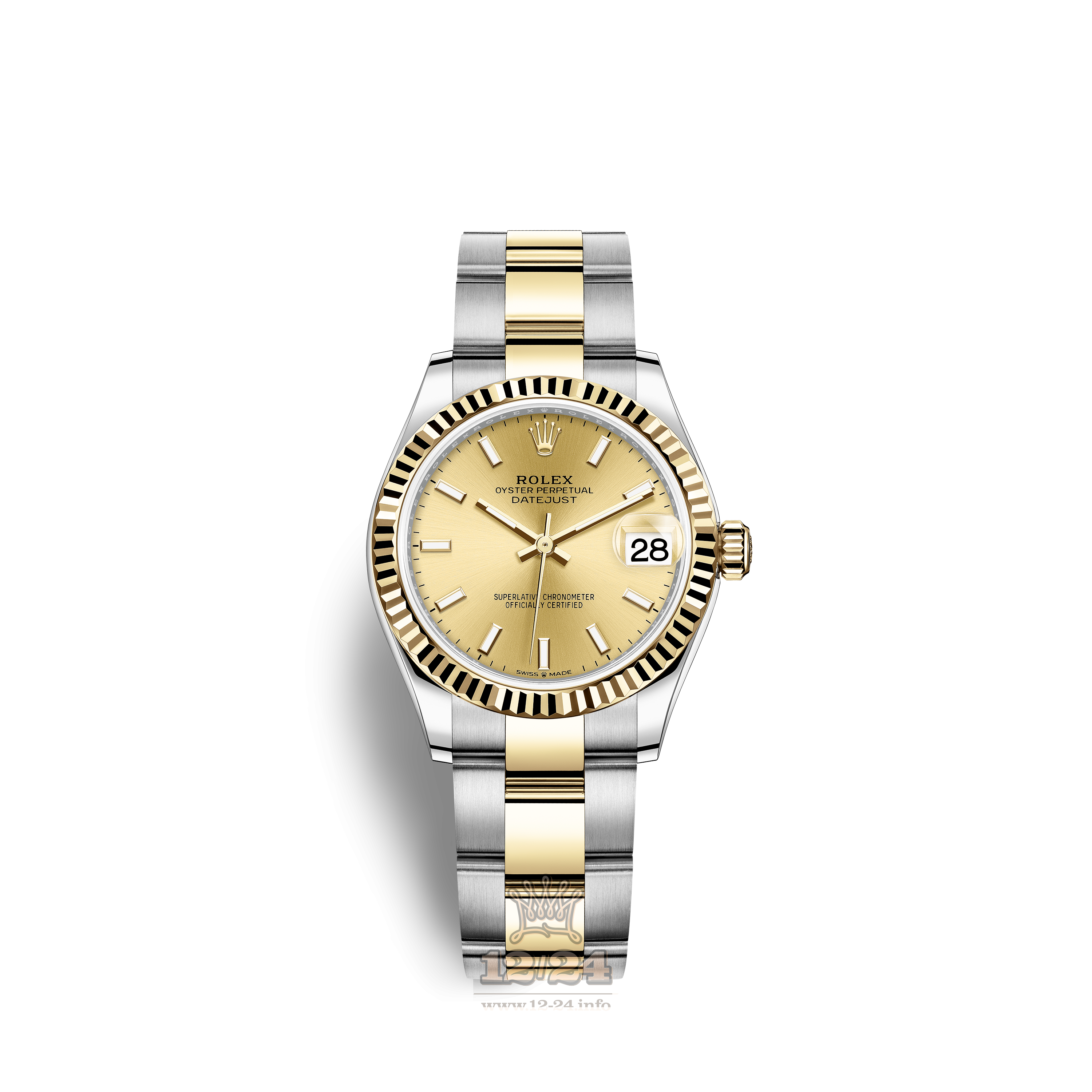 Rolex Datejust Watch 278273-0013 31 mm Stainless steel Yellow gold Case Yellow Dial