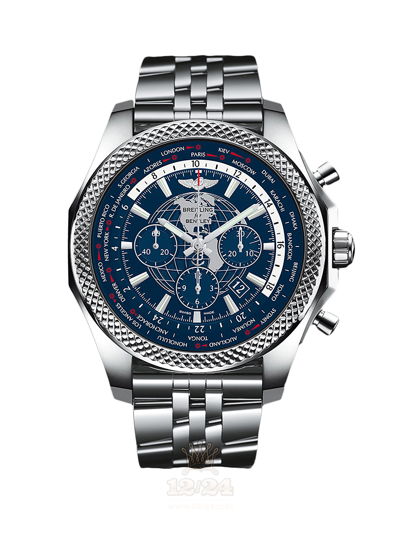 Breitling Breitling for Bentley Watch AB0521V1/C918/990A 49 mm Stainless steel Case Dark blue Dial