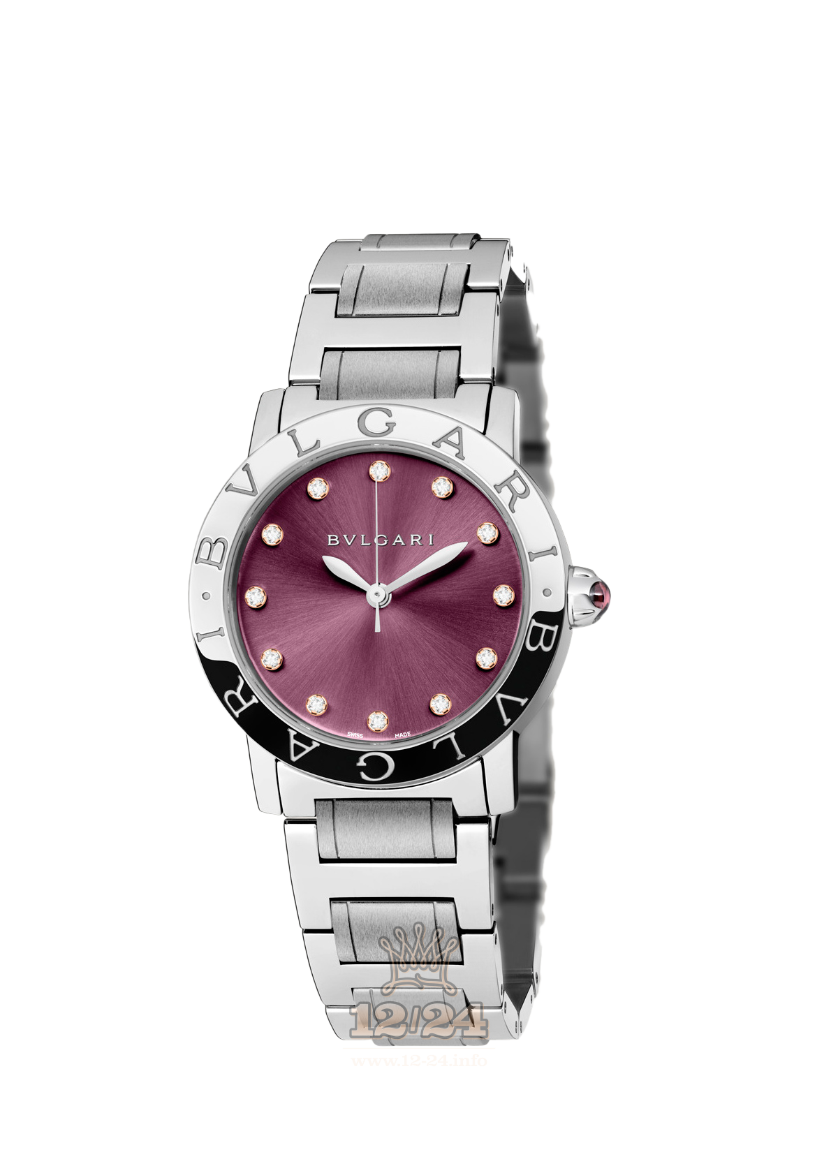 Bvlgari Bvlgari Bvlgari Watch 102607 BBL33C7SS/12 33 mm Stainless steel Case Purple Dial