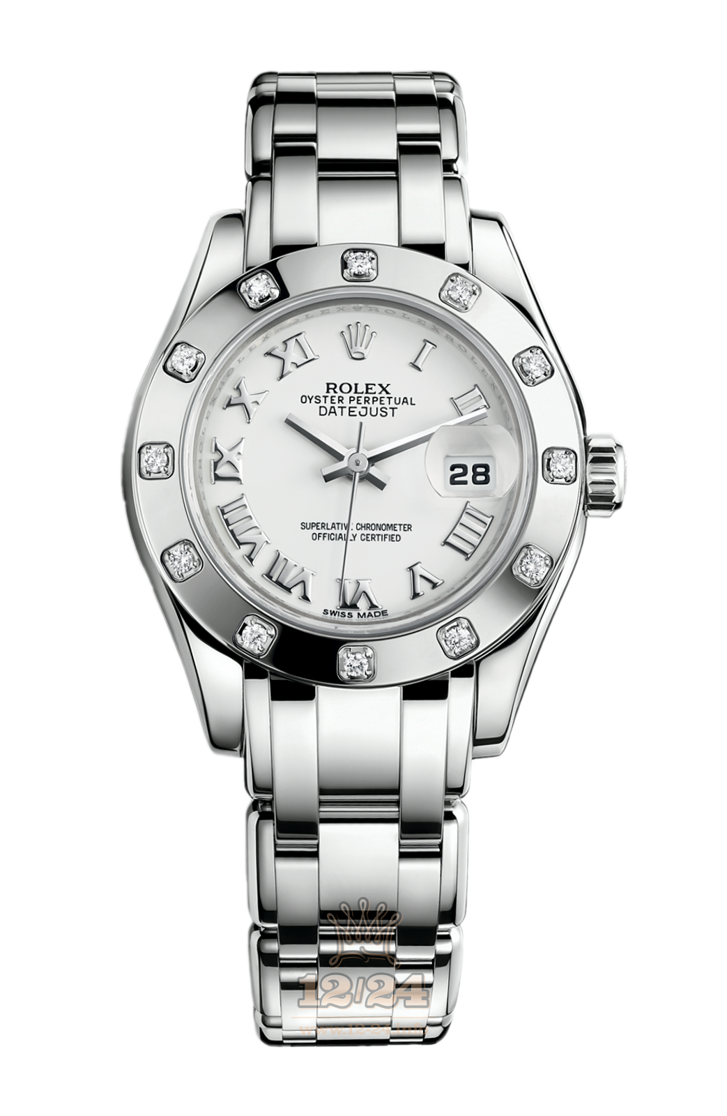 Rolex Lady-Datejust Watch 80319-0040 29 mm White gold Case White Dial