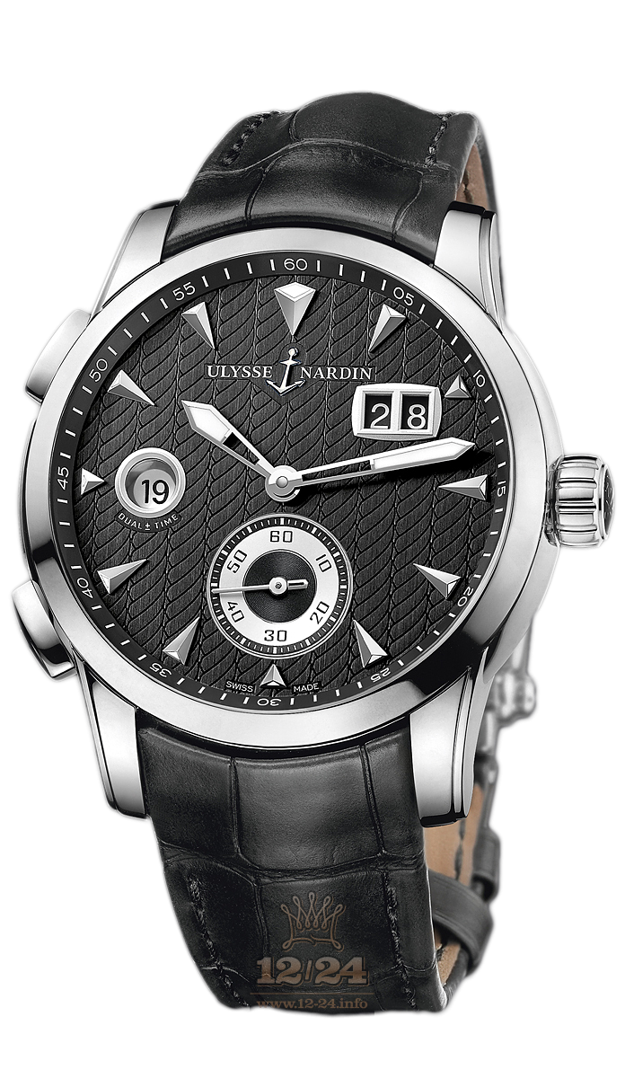 Ulysse Nardin Classic Watch 3343-126/912 42 mm Stainless steel Case Black Dial