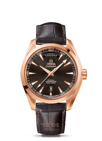 Omega Aqua Terra 150 M Watch 231.53.42.22.06.001 42 mm Pink gold Case Gray Dial