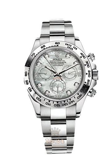 Rolex Cosmograph Daytona Watch 116509-0064 40 mm White gold Case White Dial