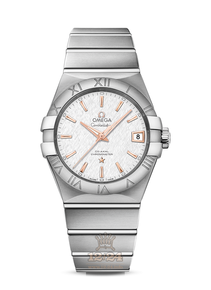 Omega Constellation Watch 123.10.38.21.02.002 38 mm Stainless steel Case White Silver Dial