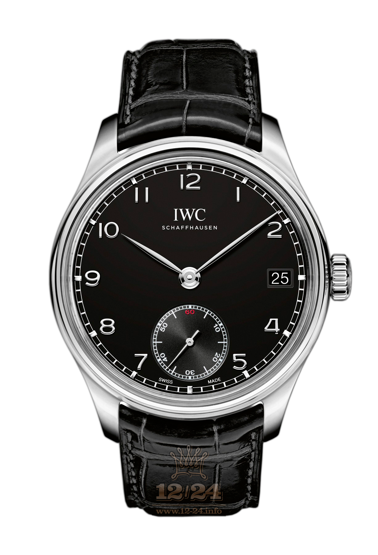 IWC Portugieser Watch IW510202 43 mm Stainless steel Case Black Dial