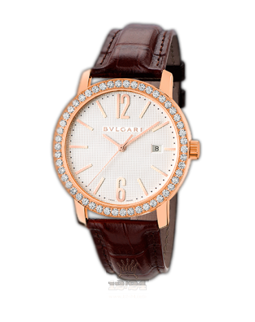 Bvlgari Bvlgari Bvlgari Watch 102251 BBP40WGDLD 40 mm Pink gold Case White Dial