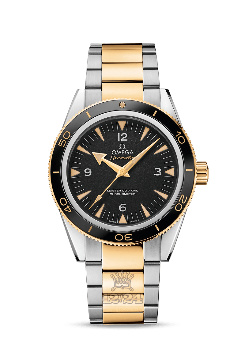 Omega Seamaster 300 Watch 233.20.41.21.01.002 41 mm Steel / Yellow gold Case Black Dial