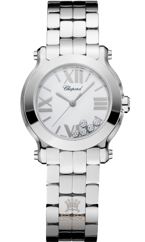Chopard Happy Diamonds Watch 278509-3002 30 mm Stainless steel Case White Dial
