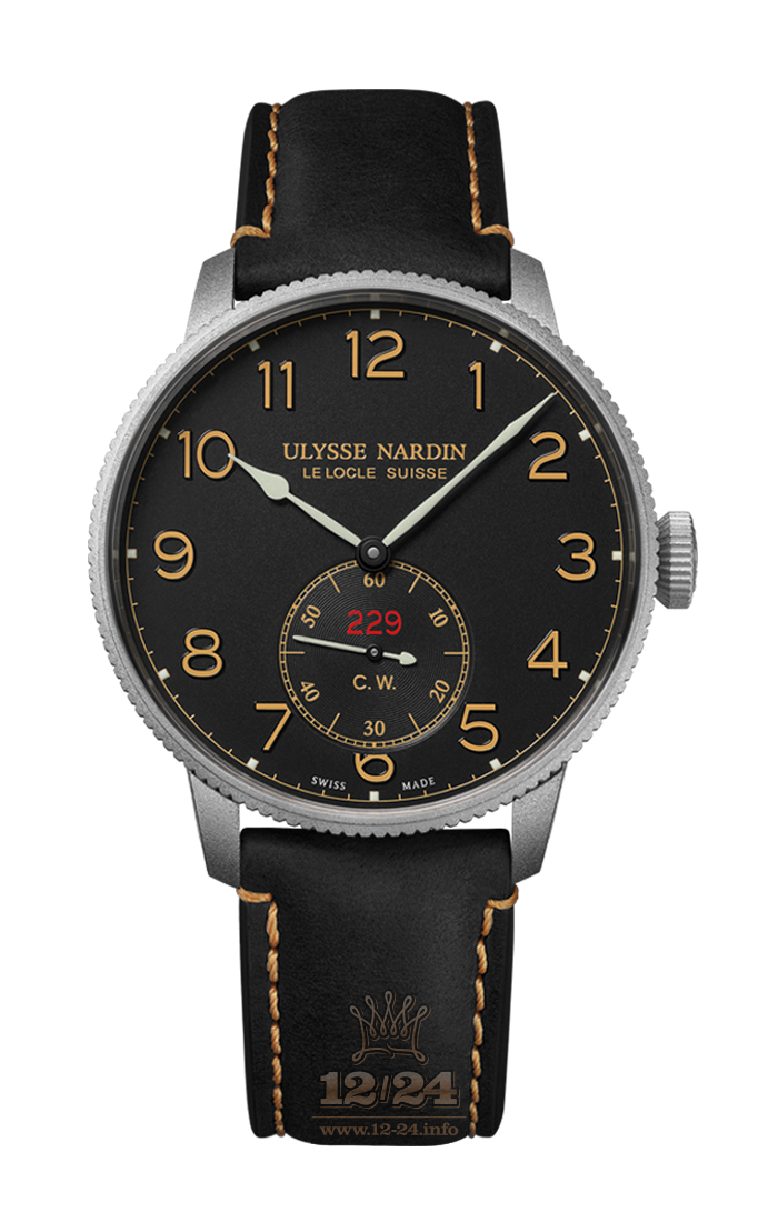 Ulysse Nardin Marine Watch 1183-320LE/62 44 mm Stainless steel Case Black Dial