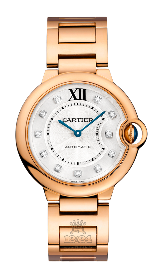 Cartier Ballon Bleu de Cartier Watch WE902026 36 mm Pink gold Case Silver Dial