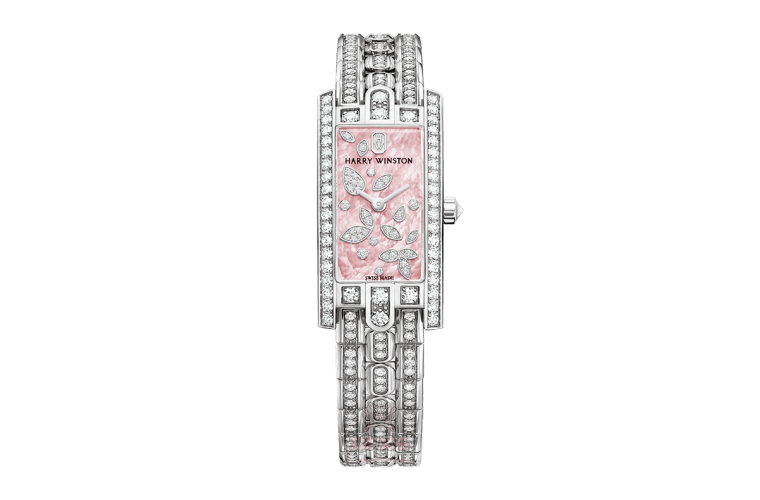 Harry Winston The Avenue Collection Watch AVCQHM16WW057 32 mm White gold Case Pink Dial