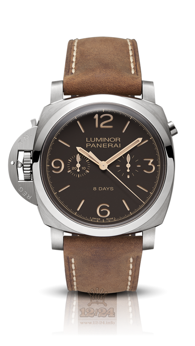 Panerai 2014 Watch PAM00579 47 mm Titanium Case Brown (chocolate) Dial