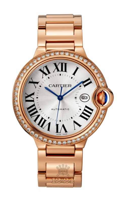 Cartier Ballon Blanc de Cartier Watch WJBB0038 42 mm Pink gold Case Silver Dial