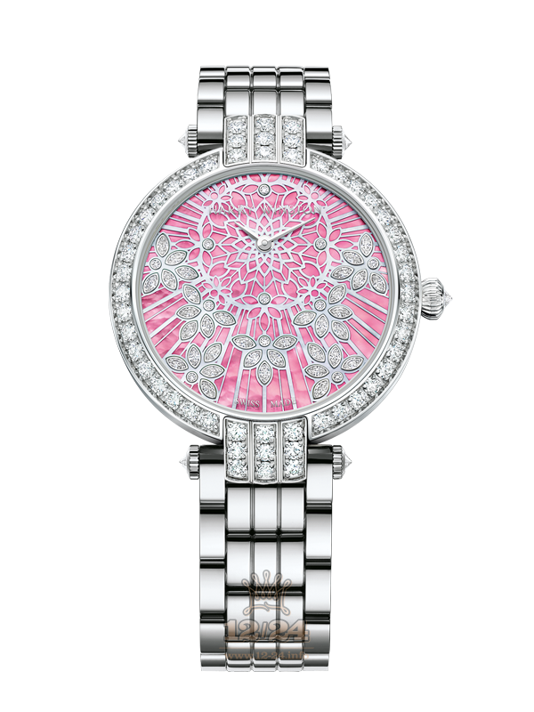 Harry Winston The Premier Collection Watch PRNAHM36WW017 36 mm White gold Case White Pink Dial