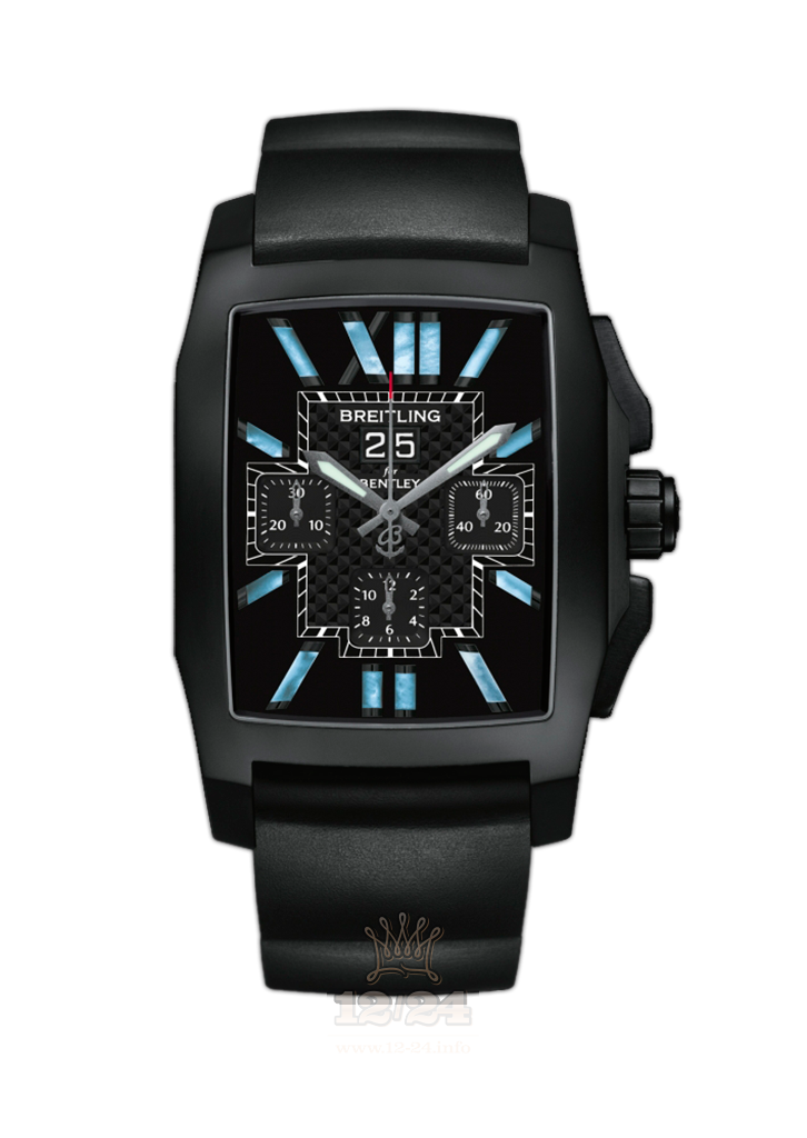 Breitling Breitling for Bentley Watch M443653D/BC60/212S/M20DSA.2 55 mm Stainless steel Case Black Dial