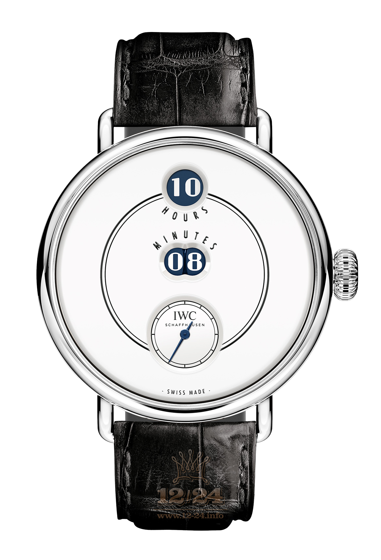 IWC Tribute to Pallweber Watch IW505001 45 mm Platinum Case White Dial