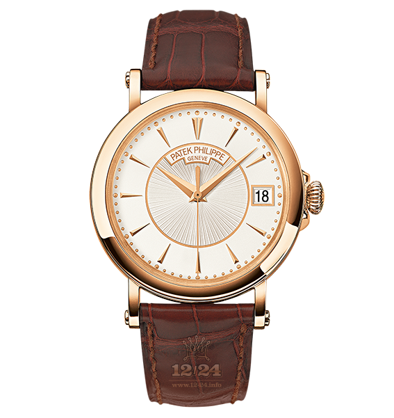 Patek Philippe Calatrava Watch 5153R-001 38 mm Pink gold Case White Silver Dial