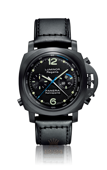 Panerai 2009 Watch PAM00332 44 mm Stainless steel Case Black Dial