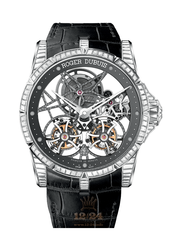 Roger Dubuis Excalibur Watch RDDBEX0440 45 mm White gold Case Gray Silver Dial