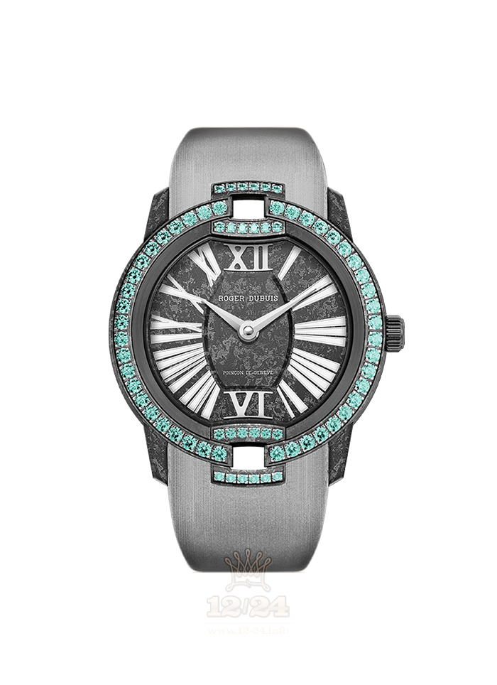 Roger Dubuis Velvet Watch RDDBVE0051 36 mm Carbon Case Black Gray Dial