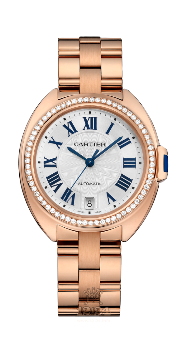Cartier Cle de Cartier Watch WJCL0045 35 mm Pink gold Case Silver Dial